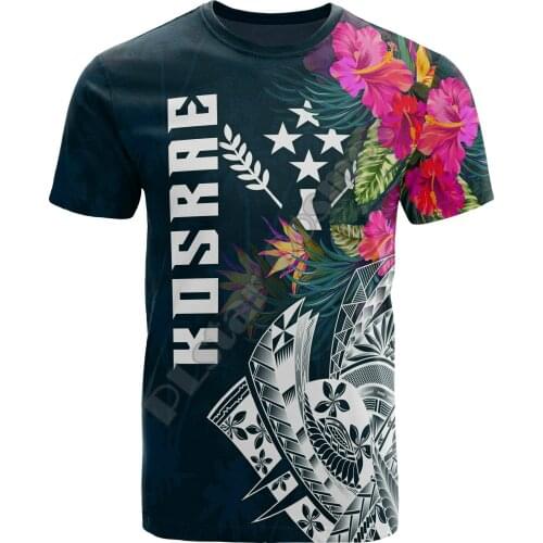 Mens and womens short-sleeved T-shirts summer streetwear retro 3D printing Chuck Micronesia Chuuk Port new 2021 polyester mate