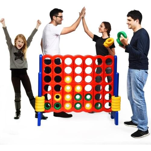 Jumbo 4-to-Score 4 in A Row Giant Game Set Kids Adults Family Fun Indoor Garden