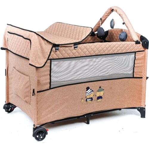 Mother So Playpen Crib 70x110 Cm Beige Color Portable Playpen Quality Easily Installed Playpen Crib safe
