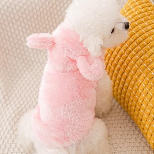 Soft Warm Dog Hoodie Winter Pet Clothes Cute Small Dog Costume Chihuahua Poodle Schnauzer Yorkies Bichon Maltese Clothing Coat