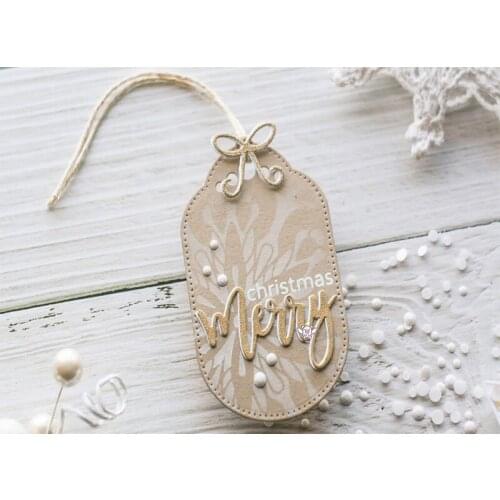 New Hole label tag metal Cutting Dies Stencils DIY Scrapbooking Paper/photo Cards Embossing Dies