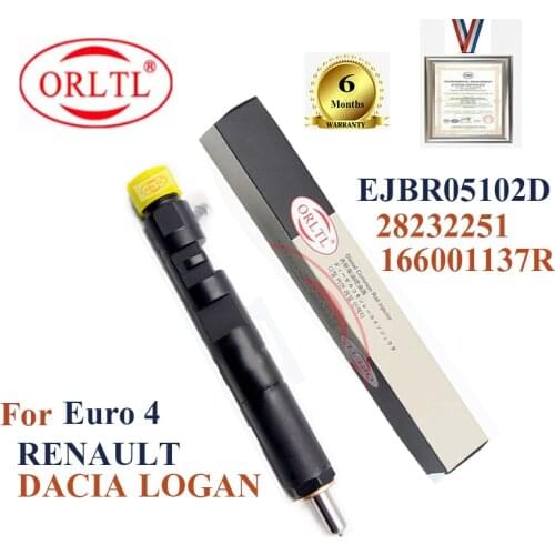 ORLTL Genuine New Injector EJBR05102D 166001137R 28232251 15710-84A52-000 1600-000J 16600-00Q0M 1660000Q1I For DACIA RENAULT LOG