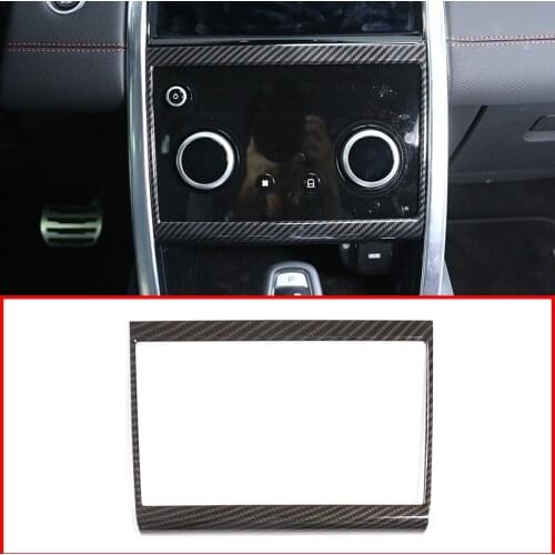 For Land Rover Discovery Sport 2020 ABS Oak grain Carbon fiber Air Conditioning Panel Decorative Frame Car Accessories1 Pcs