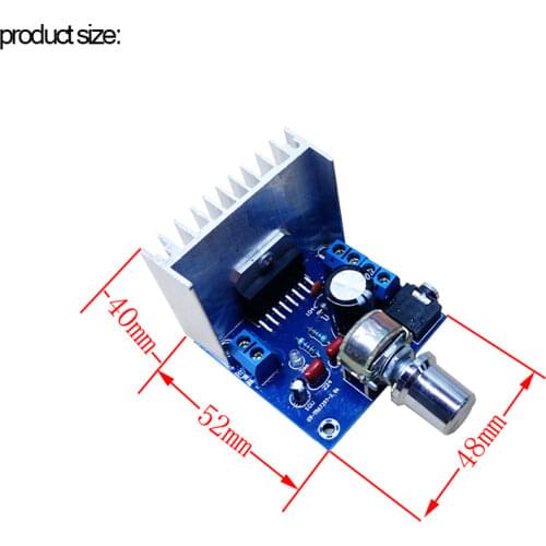 TDA7297 Amplifier Board, DC 8-18V 15W*2 Digital Audio Power Amplifier Module, 15W+15W Stereo Dual Channel Amplificador Board