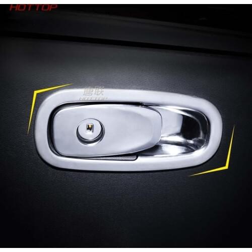 Car cover storage armrest ABS co-pilot handle bowl Glove box front trim lamp panel fit For Volvo XC60 2018 2019