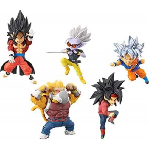 Q Ver 3-9Cm Bandai Wcf Anime Dragon Ball Son Goku Vegeta Chichi Broly Wcf Pvc Figure Toys