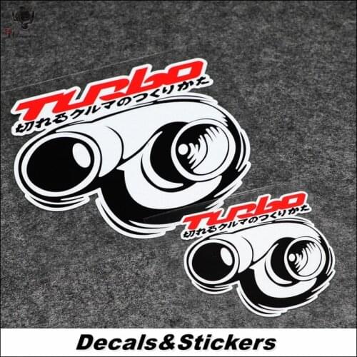 NO.L124 TURBO JDM HKS Turbine A 3M Reflective Modified Stickers Car Helmet Waterproof MOTO GP Decals Racing Motorcycle