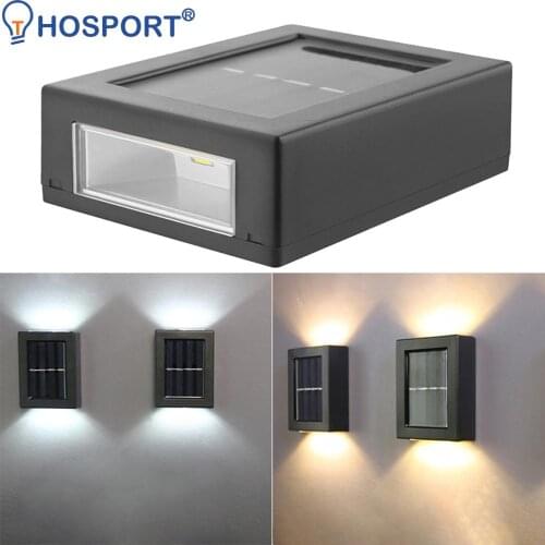 2pcs Intelligent LED Solar Light Outdoor Wall Lamp Solar Street Lamp Night Light for Garden Yard Path Decoration Warm/White/RGB