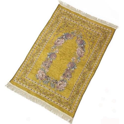 VIP Cotton chenille Muslim prayer mat rug carpet blanketIslamic worship Tapestry Decoration Tassel Bedroom living room carpet