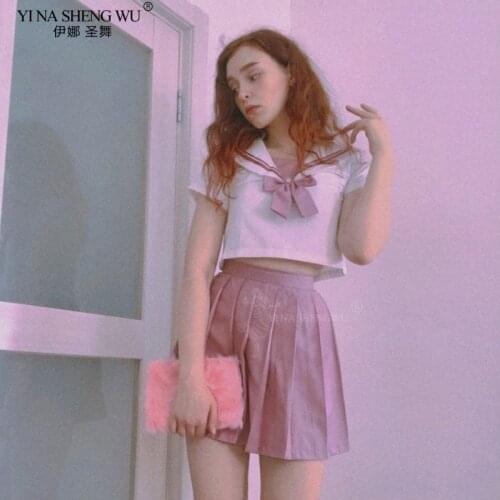 Japanese Sakura Pink JK Uniforms College Middle School Students Sailor Uniform School JK Uniforms Anime Cospaly Student Clothing