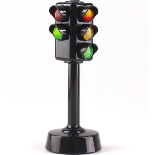 Railway Track Train Traffic Light Toys Parking Lot Set Simulation Sound And Light Car Signal Light Safety Early Education Toys