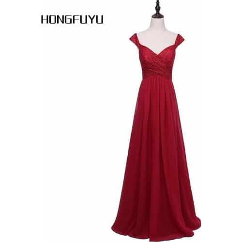 New Arrival Beauty Chiffon A Line V Neck Long Evening Dresses 2019 Lace Backless Spaghetti Strap Evening Dress HFY120601