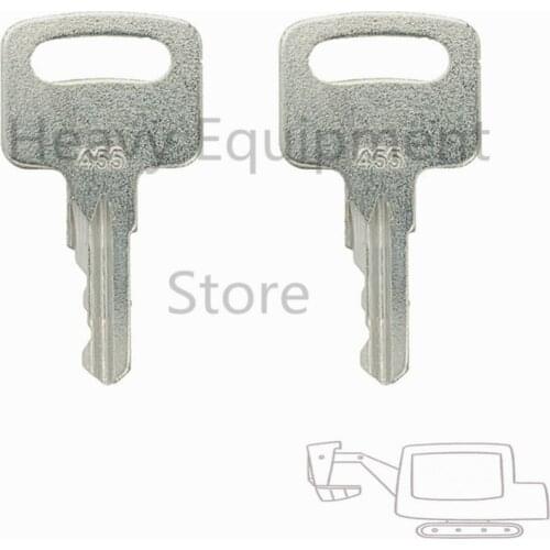 2 PCS 455 Ignition Key for Bobcat Genie Vermeer Skyjack Snorkel Upright Terex RONIS ELI80-0100