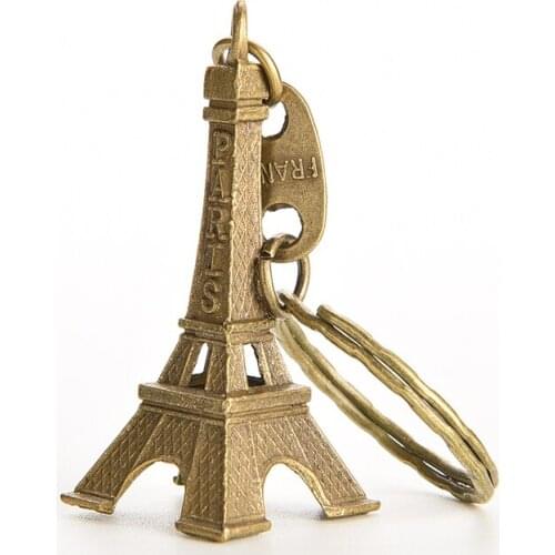 2018 New 2 Pcs Bronze Tone Tower Figurine Statue Vintage Alloy Model Decor Metal Craft Home Decor 5cm