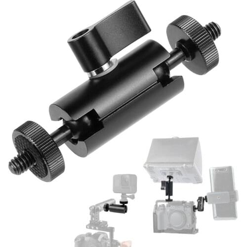 Aluminum Alloy Magic Arm Mount Holder with 1/4inch Ball Head Adaptor Stands for Gopro Hero DJI OSMO SJcam DSLR Cameras Monitors