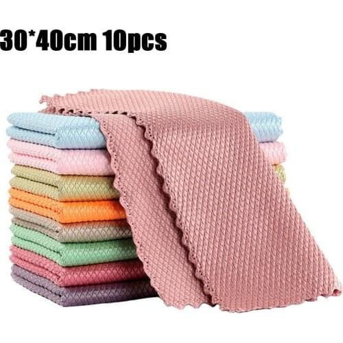 NanoScale Streak-Free Miracle Cleaning Cloths Reusable Microfiber Cleaning Cloth For Kitchen Window Cleaning 100% Brand New