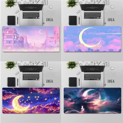 FHNBLJ Top Quality Anime moon aesthetic Rubber Mouse Durable Desktop Mousepad Free Shipping Large Mouse Pad Keyboards Mat