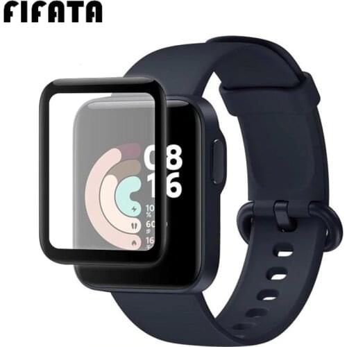 FIFATA 2pcs 5D Curved Edge Protective For Xiaomi Redmi Watch / Mi Watch Lite Full LCD Screen Protector Film Cover Accessories