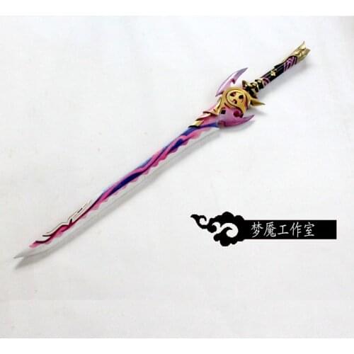 Game Genshin Impact Baal Shogun Kamisato Ayaka Sword Mist Cuts Backlight Cosplay Props Weapon Xmas Costume Accessories