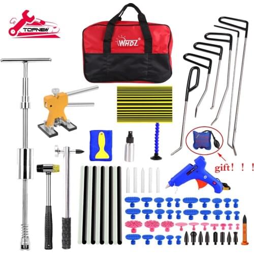 Car Body Paintless Repair Removal Tools Automotive Door Ding Dent Silde Hammer Glue Puller Repair Kits for Car Damage