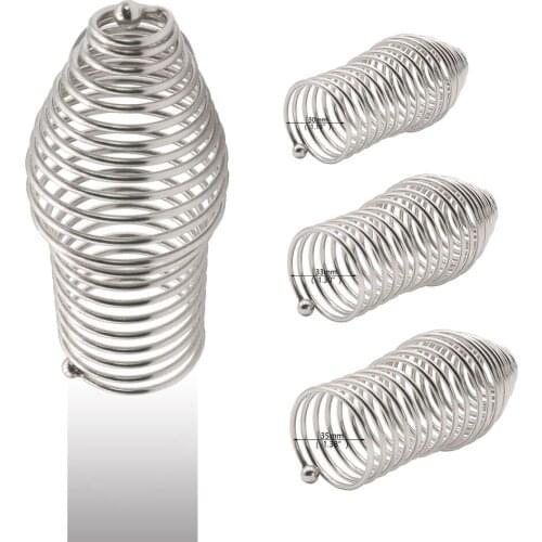 Stainless Steel Penis Rings Sex Toys for Men Penis Sleeve Extender Enlargement Dick Cover Delay Ejaculation Male Chastity Device