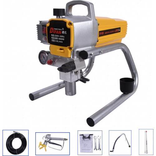 DF830 Paint Spray Airless Polyurethane Spray Machine Epoxy Spray Machine temperature protection painting with 50cm extend pole