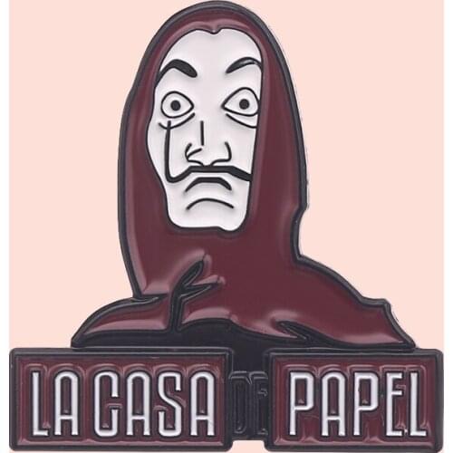 ZF3445 TV Character Bearded Man Metal Funny Collection Creativity Enamel Pins Women Badge Backpack Collar Lapel Pin Hat Jewelry