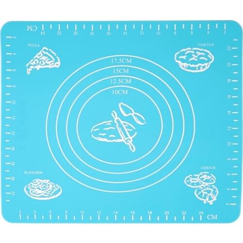 Fashion Silicone Cake Dough Pastry Fondant Rolling Cutting Mat Baking Pad Baker Tool