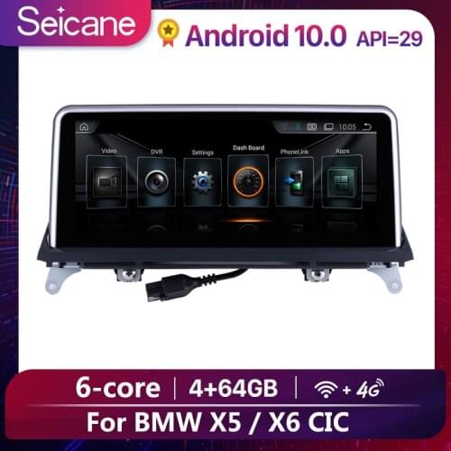 Seicane IPS Android 10.0 10.25 inch Car GPS Navigation Radio Multimedia Player For BMW X5 E70 X6 E71 2011 2012 2013 2014 CIC