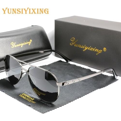 YSYX New Sunglasses Mens polarized fashion Classic Brand pilot outdoor Sun Glasses UV400 Eyewear Travel Fishing Men gafas 6038