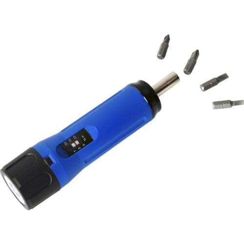 0.6Nm Torque Screwdriver Set 1/4-Inch Drive 4 Bits Included
