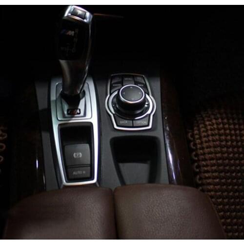 Stainless Steel Interior Refit Multimedia Buttons Cover Car Accessories For BMW X1 X3 X5 X6 F20 F01 F30 F15 F34 F31 B36B