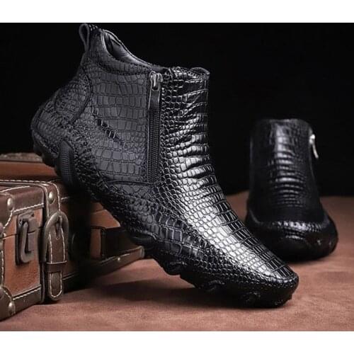 2019 New Leather Male Boots Casual Men Boots Footwear CC-297