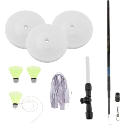 Creative Badminton Training Device Portable Badminton Single Playing Exerciser Rebounding Practice Automatic Practice Equipment