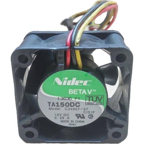 NIDEC C34957-57 40mm 40x40x20MM DC 12V 0.29A server Cooling Fan