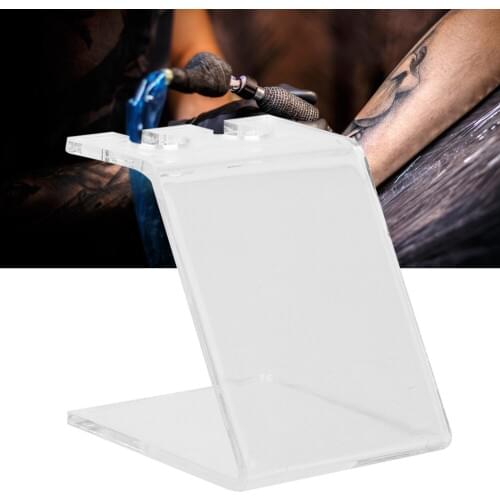 Professional Acrylic Transparent Tattoo Gun Machine Stand Holder Accessory Tool s