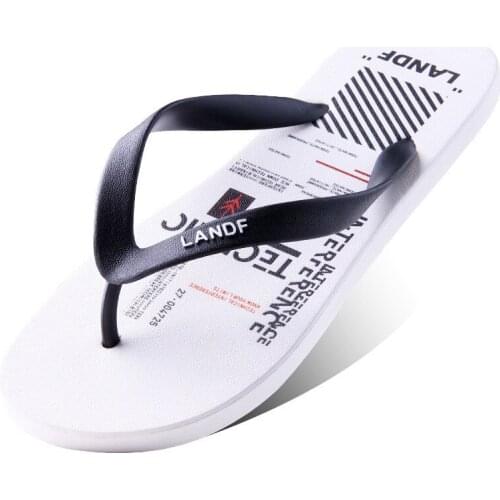 Flip-flops Mens Summer Fashion Clip Foot Rubber Non-Slip Deodorant Wear-Resistant Rubber Outdoor Funny Beach Sandals Slippers