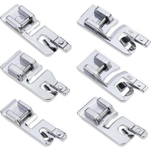 YOKOYAMA Hemming Foot Sewing Machine Parts Hemming Lace Narrow Roll Hemming Pressure Foot 3mm 4mm 6mm Sewing Parts Supplies