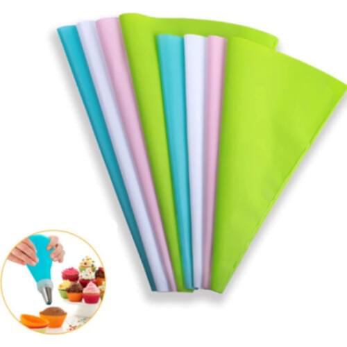 New Confectionery Bag Silicone Icing Piping Cream Pastry Bag Nozzle DIY Cake Decorating Baking Decorating Tools for Cake Fondant