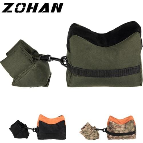 ZOHAN Sniper Shooting Bag Gun Front Rear Bag Target Hunting Unfilled Stand Accessories Outdoor Tack Driver Rifle Support Bag