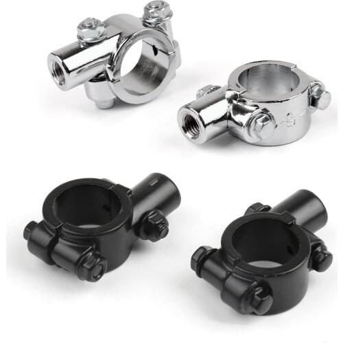Areyourshop Universal Mirror Mount Holder Clamp Adaptor 1" 25mm HandleBar 10MM Thread Motorcycle Aluminum For For Honda
