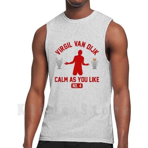 Virgil Van Dijk Tank Tops Vest Sleeveless Football Robbo Andy Robertson Klopp Salah Of England Alisson Alisson