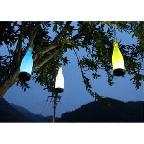 Waterproof Solar Lamp LED Hanging Bottle Lights Garden Outdoor Path Chandelier Decorative Lights Camping field Lamp for tour pal