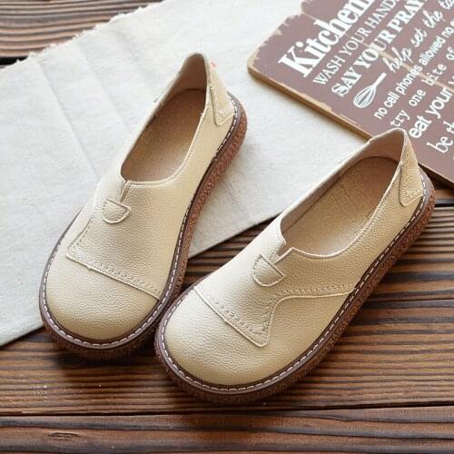 Literary original Korean thick sole single shoes wild comfortable big head doll shoes Japanese retro casual shoes women shoes