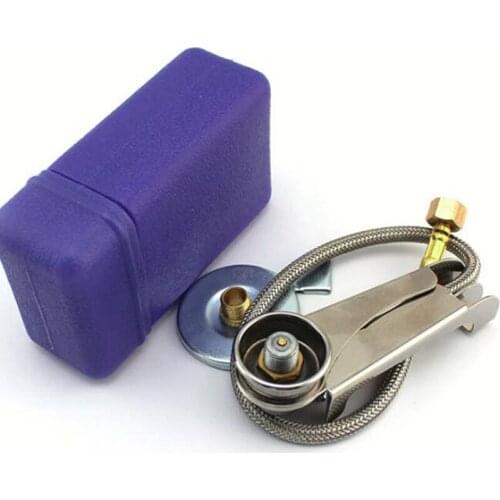 1 Set Picnic Camping Stove Split Converter Connector Gas Tank Adapter InCldue Box Hot Sale Well Sell Drop Shipping