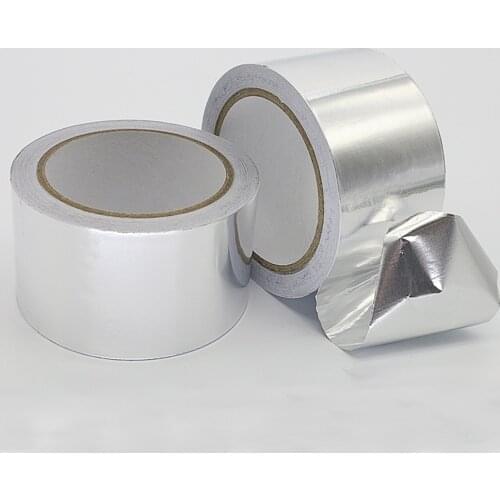 1pc/Aluminum Foil Tape Strong Adhesive Perfect Sealing Hot Cold Air Duct Tape for Pipe Metal Repair 0.06mm Thickness