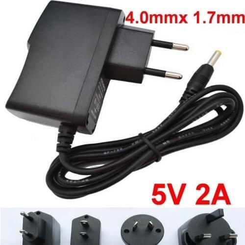 1Pcs high quality DC 5V 2A &2000mA AC 100-240V Converter Adapter Power Supply EU US UK AU Plug DC 4.0mm *1.7mm