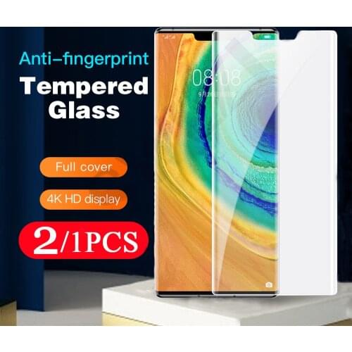 2/1Pcs for Huawei mate 40 RS 30 20 pro plus Tempered glass P40 P30 P20 lite E phone screen protector 40E 30E 20X protective film