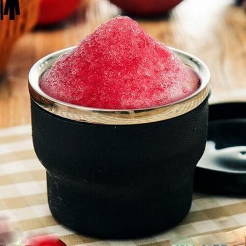 304 stainless steel ice cup beverage juice cup smoothie ice cup double layer wine frozen ice cup