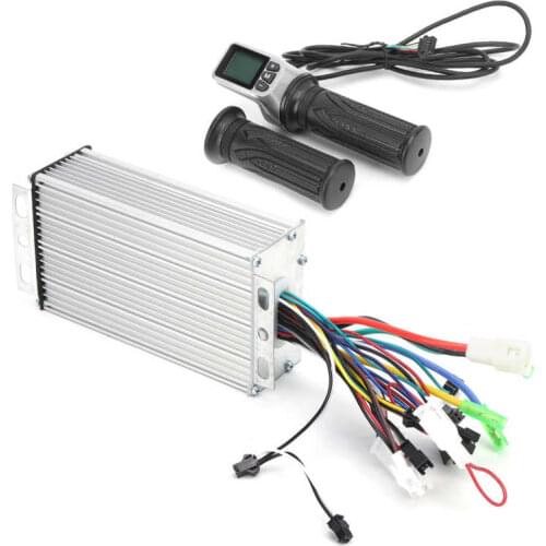 Electric Bicycle Accessories Durable 36V/48V 500W Electric Scooter Brushless Controller with LCD Display Panel Thumb Throttle